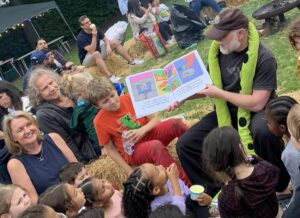 Children take over reading event at school summer camp